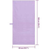 vidaXL Športne brisače 2 pcs Vijolična 100 x 50 cm | Shoptok.si