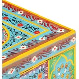 vidaXL Ročno barvana škatla 50x40x40 cm mangov les | Shoptok.si