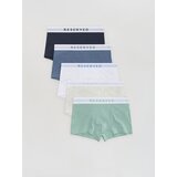 Reserved Komplet od 5 pari classic bokserica - svjetlozeleno | shoptok.hr