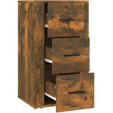  Komoda boja dimljenog hrasta 40 x 33 x 70 cm konstruirano drvo | shoptok.hr