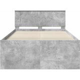  Krevetna konstrukcija s uzglavljem Betonski sivi 135 x 190 cm | Eponuda.com