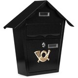 ModernHome Poštansko sanduče za zid od pocinkovanog čelika Mata 10 – Black | Eponuda.com