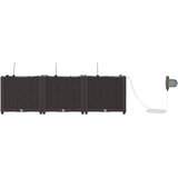  Vrtna saksija 3 pcs Smeđa 120 x 40 x 37,5 cm Plastika | Eponuda.com