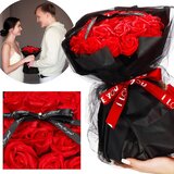 springos buket od 32 sapunske ruže, crveni, 35 cm | shoptok.hr