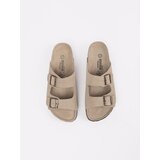 GOODIN Women's leather flip-flops beige | shoptok.hr