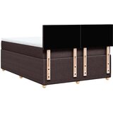  Krevet s oprugama i madracem tamnosmeđi 140x200 cm tkanina | shoptok.hr
