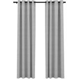 Zavjese za zamračivanje s prstenima 2 kom sive 140 x 225 cm | shoptok.hr