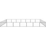 vidaXL kavez za pse crni 49 m² čelični | shoptok.hr