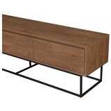 Kalune Design TV omarica v orehovem dekorju v naravni barvi 180x50 cm Rodez – | Shoptok.si