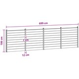 PANEL ograde 4 pcs WPC i aluminij Crna | Shoptok.si