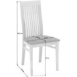 Cantus stol, les, tekstil rjava, barve bukve | Shoptok.si