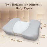 HOMCA 55x42cm vzglavnik iz spominske pene za spanje na hrbtu | Shoptok.si
