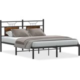  Posteljni okvir brez vzmetnice hrast 150x200 cm inženirski les, (21829191) | Shoptok.si