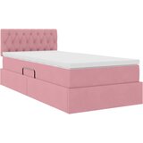 s od storage s uzglavljem Ružičasta 100 x 200 cm Baršun | shoptok.hr