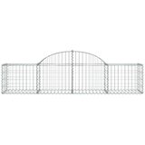  Obokane gabion košare 9 kosov 200x50x40/60 cm pocinkano železo, (20757584) | Shoptok.si