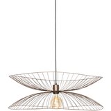 QAZQA Smart hanglamp donkerbrons met dubbele kap incl. Wifi G95 - Pua Cene