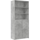  Visoka komoda boje betona 80x42,5x249 cm od konstruiranog drva | shoptok.hr