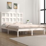 Furnova Posteljni okvir brez vzmetnice bel 150x200 cm trdna borovina, (21936146) Cene