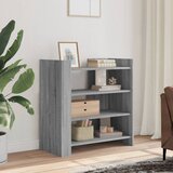 vidaXL Komoda siva sonoma 73,5x35x75 cm inženirski les Cene
