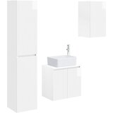  Set namještaja za kupaonicu 3 kom. Bijela visokog sjaja | shoptok.hr