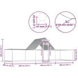  Kokošnjak 6x2x2 m pocinkano jeklo | Shoptok.si