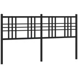  Metalno zamjensko uzglavlje crno 160 cm | shoptok.hr