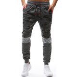 DStreet Spodnie męskie dresowe camo antracytowe | shoptok.hr