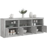  Komoda s LED svjetlima siva boja betona 181,5x37x67 cm | shoptok.hr