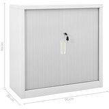 Ormarić s kliznim vratima sivi 90 x 40 x 90 cm čelični | shoptok.hr