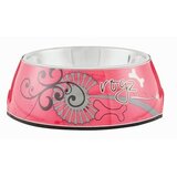 Rogz činija za pse bubble bowlz l bone, roze Cene