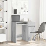 vidaXL Pisalna miza siva sonoma 86x49x76 cm inženirski les Cene