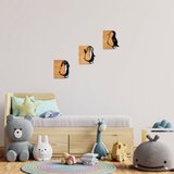 Wallity Zidna dekoracija Penguins - 336, 22 x 3 x 25 cm, Crna | ePonuda.com