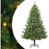 vidaXL Umjetna preddekorirana božićna jelka Zelena 180 cm PVC in PE Cene