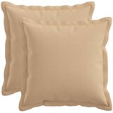  Presvlaka za jastuk 2 pcs HOUTEN Krem 40 x 40 cm Umjetni lan | shoptok.hr