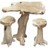 Garden Pleasure Vrtna barska miza iz tikovine 95x65 cm Surga - | Shoptok.si
