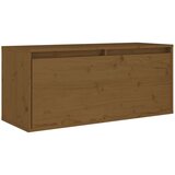vidaXL TV omarica 2 kosa medeno rjava trdna borovina | Shoptok.si