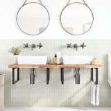  Površina za umivaonik neobrađena 140x60x4 cm od drva bagrema | shoptok.hr