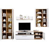 Hom`in DNEVNI REGAL, bela, barve hrasta | Shoptok.si