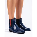 T.SOKOLSKI Navy galoshes Chelsea boots