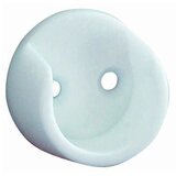 Držač za šipku ormara okrugli bijeli 25mm Cijene