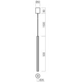  Redo 01-3857 - LED luster na sajli NIKOS LED/8W/230V CRI 90 prečnik 6 cm zlatni | Eponuda.com