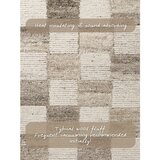 Vikosa Kremno bela ročno tkana volnena preproga 80x150 cm Boho 1.0 Quadra – | Shoptok.si
