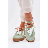 Boto Low Women's Sneakers With Double Lacing Green Ventus | shoptok.hr