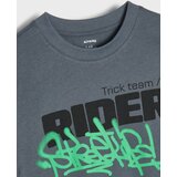 Sinsay Pamučna oversize majica s grafitnim printom | shoptok.hr