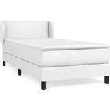 Maison Chic Box spring postelja - Vzmetna postelja z vzmetnico bela 80x200 cm umetno usnje SL7738, (21902909) Cene