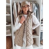 DStreet Kamizelka damska przejściowa pikowana GRANDI kamelowa | shoptok.hr