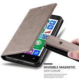 Cadorabo Ohišje, združljivo z Nokia Lumia 625 v kavovinsko rdeča - Zaščitni ovitek z magnetnim zapiranjem, stoječo funkcijo in režo za kartice, (20550054) | Shoptok.si