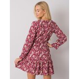 Och Bella Dress-TW-SK-BI-25624.20P-burgundy | shoptok.hr