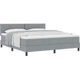 vidaXL Box Spring postelja z vzmetnico svetlo siva 180x200 cm tkanina | Shoptok.si