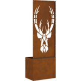 vidaXL Vrtni Sadič s Dekorativnom Pločom Rđa 50 x 140 cm | shoptok.hr